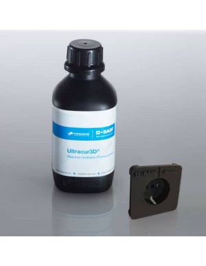 BASF Ultracur3D RG 35 Black resin bottle and print