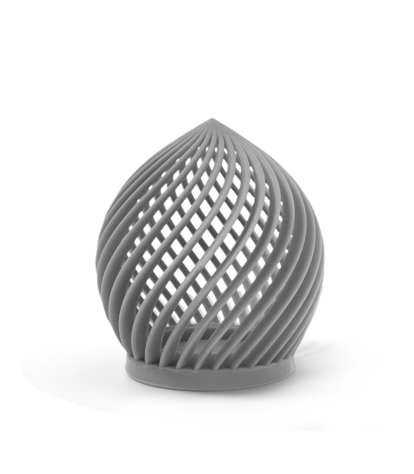 matte grey 3D printed part